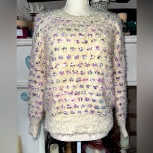 Mirumi Women's Multicolor Fuzzy Sweater